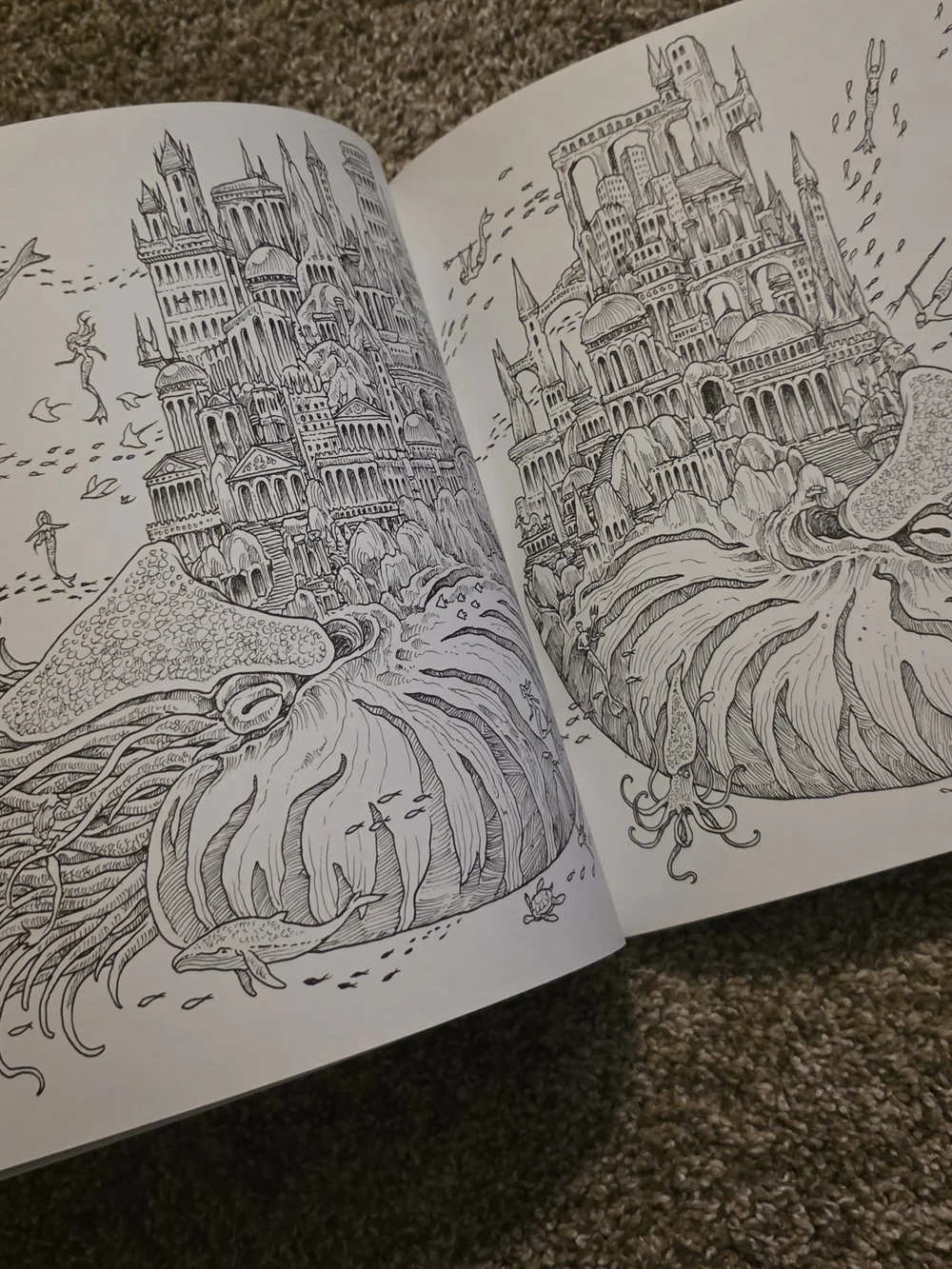 Worlds Within Worlds Adult Coloring Book